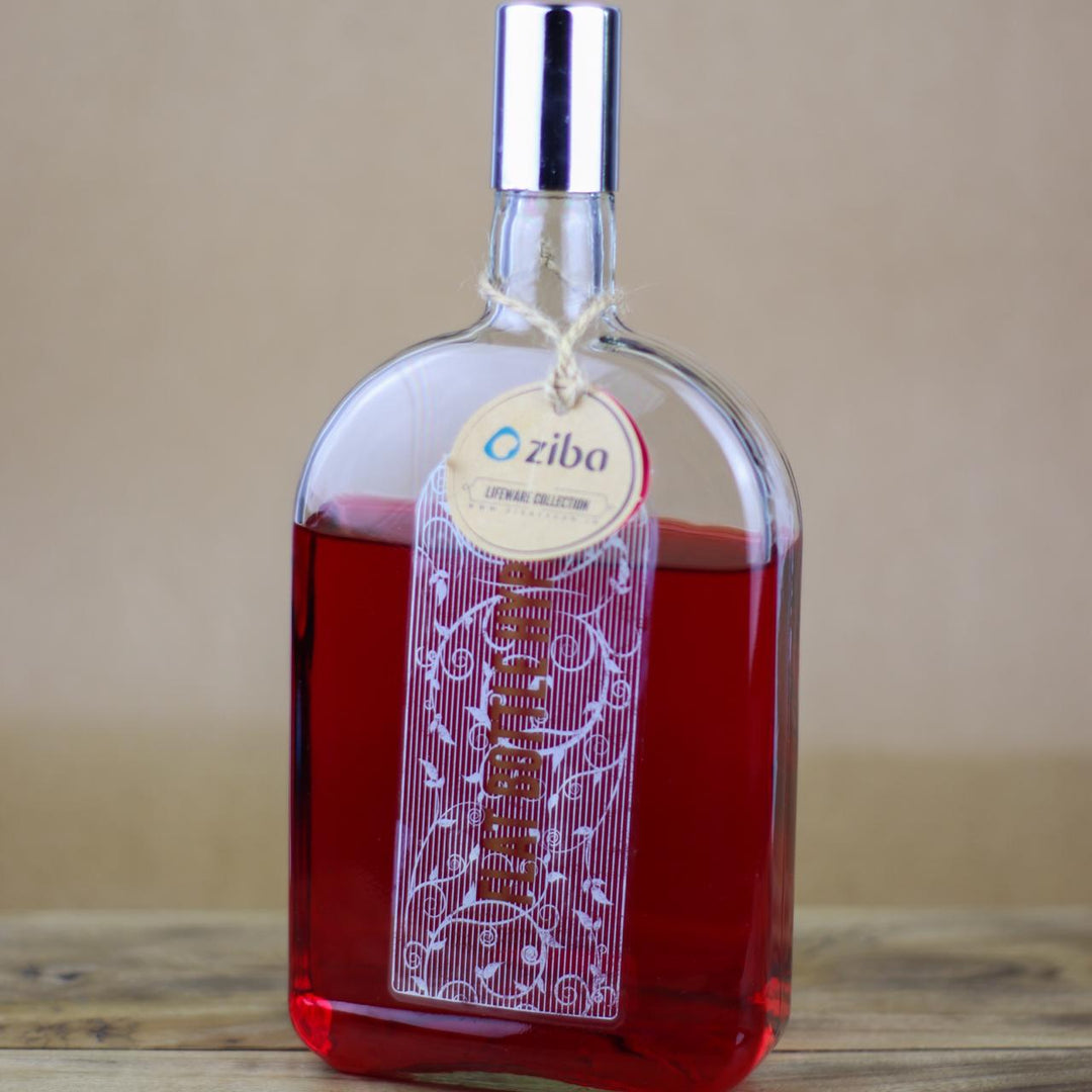 Rich Flat Bottle with Metal Lid | Home Décor | Waseeh Pakistan