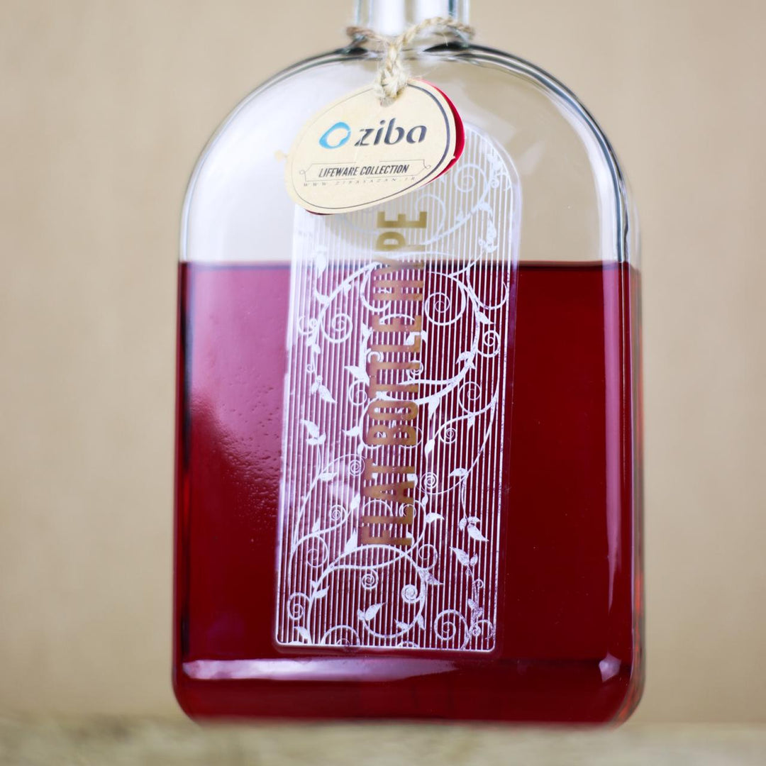 Rich Flat Bottle with Metal Lid | Home Décor | Waseeh Pakistan