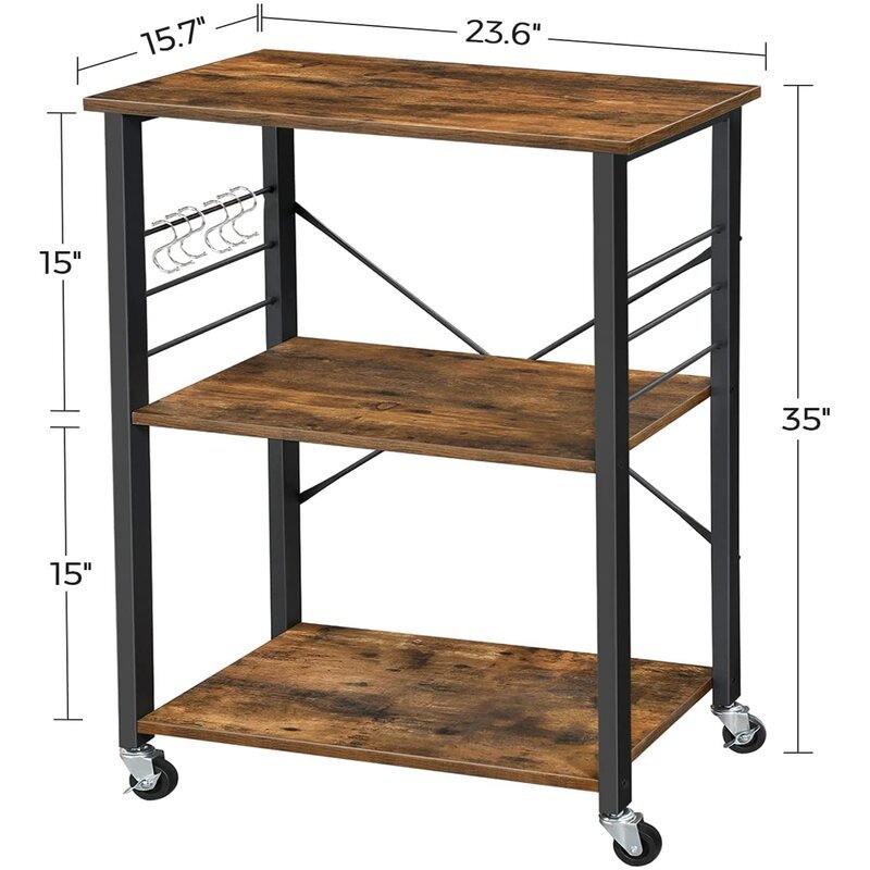 Rolling Cart Storage Serving Kitchen Trolley | Not Sale FB | Waseeh Pakistan