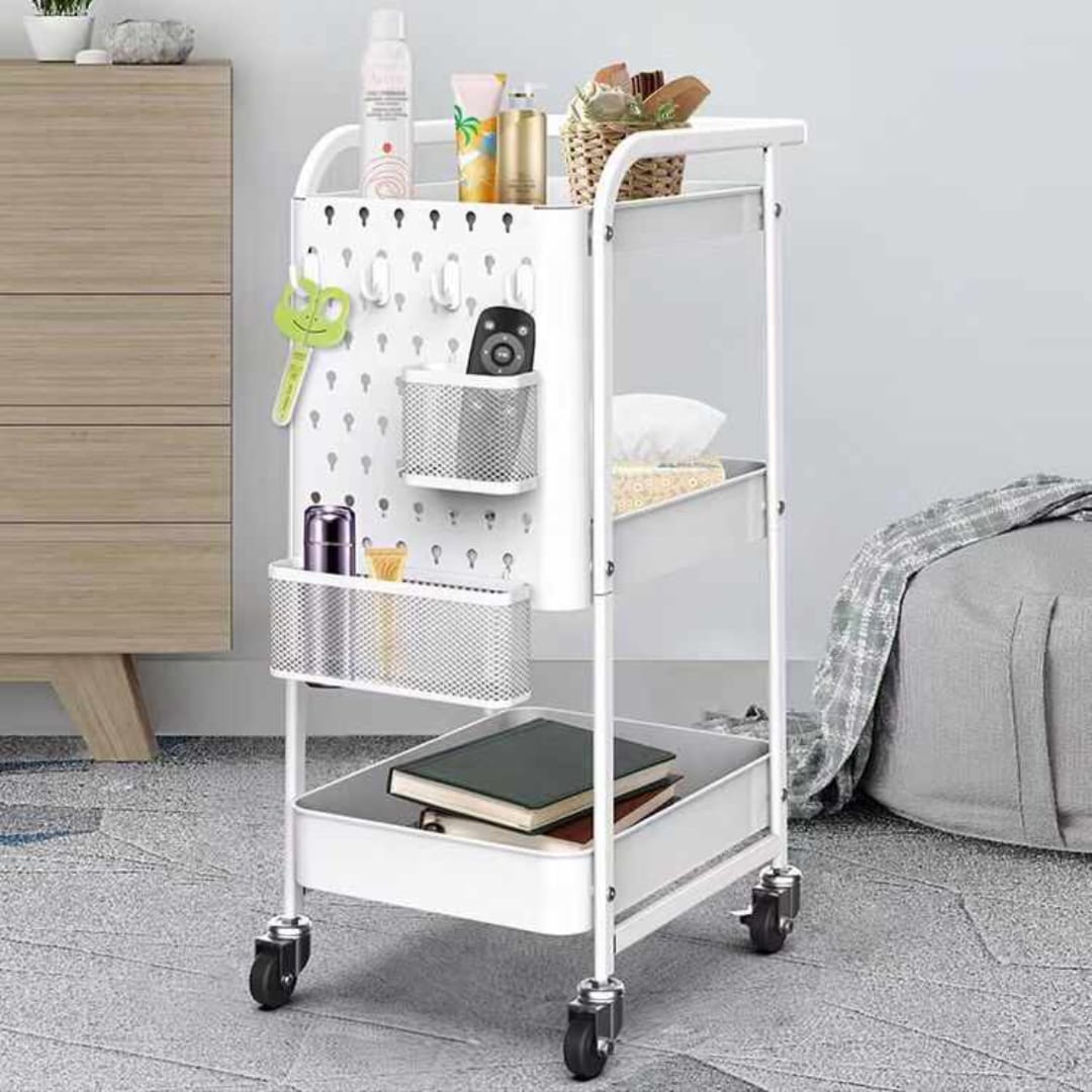Rolling Utility Kitchen Cart Trolley (3-Tier) | Furniture | Waseeh Pakistan