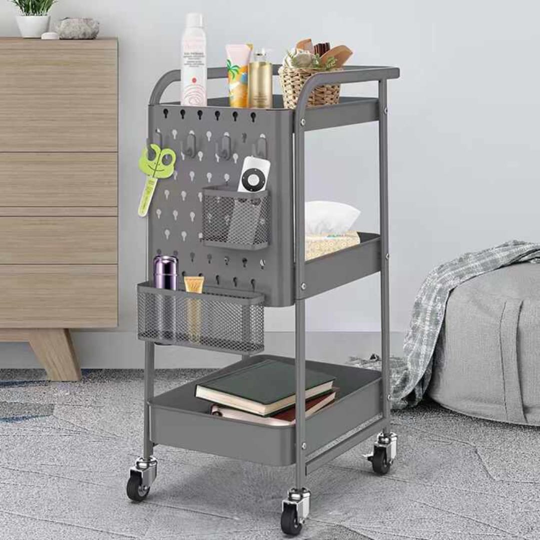 Rolling Utility Kitchen Cart Trolley (3-Tier) | Furniture | Waseeh Pakistan
