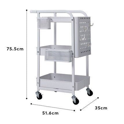 Rolling Utility Kitchen Cart Trolley (3-Tier) | Furniture | Waseeh Pakistan