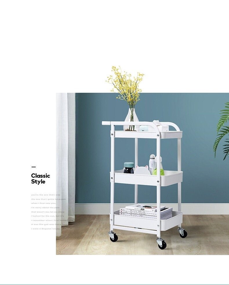 Rolling Utility Kitchen Cart Trolley (3-Tier) | Furniture | Waseeh Pakistan