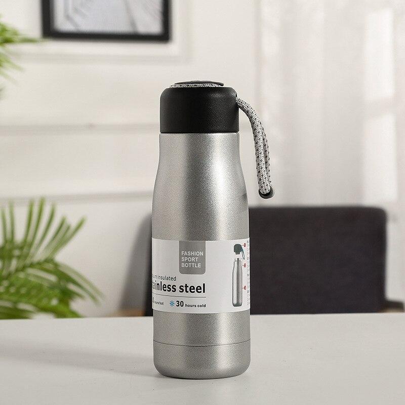 Rope Cut Stainless Steel Water Bottle (500mL) | Fitness | Waseeh Pakistan