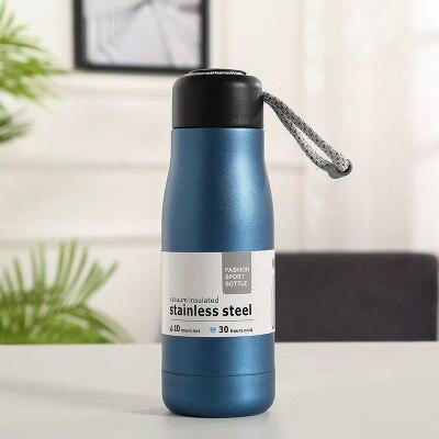 Rope Cut Stainless Steel Water Bottle (500mL) | Fitness | Waseeh Pakistan