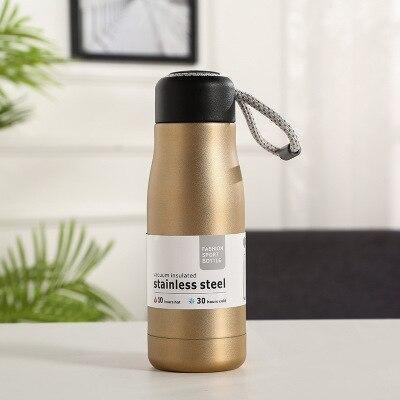 Rope Cut Stainless Steel Water Bottle (500mL) | Fitness | Waseeh Pakistan