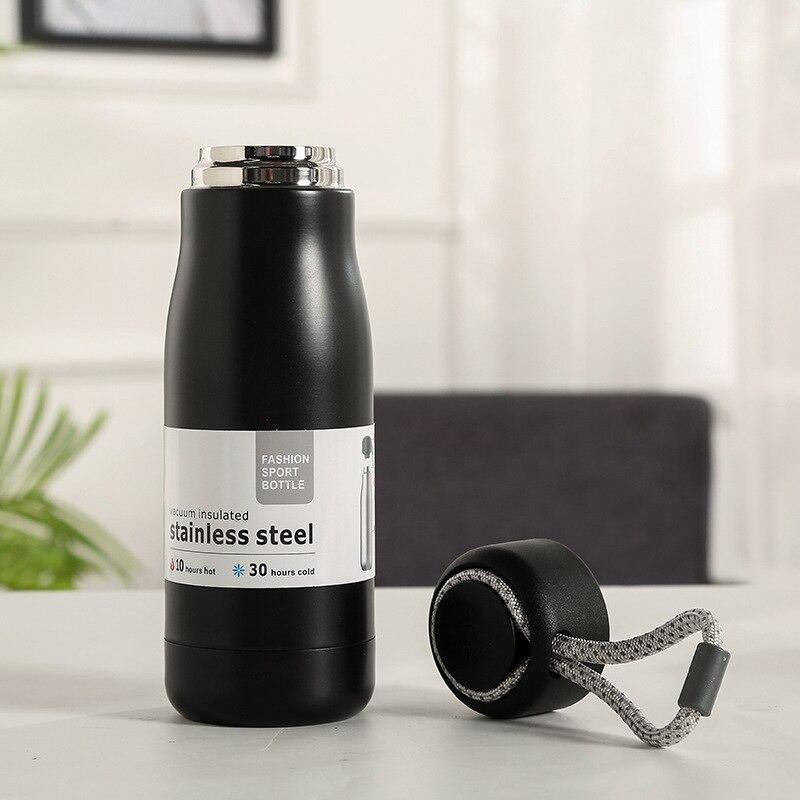 Rope Cut Stainless Steel Water Bottle (500mL) | Fitness | Waseeh Pakistan