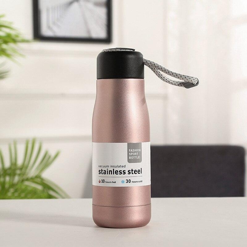 Rope Cut Stainless Steel Water Bottle (500mL) | Fitness | Waseeh Pakistan