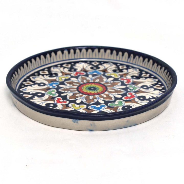 Round Dish-Blue pottery | Home Décor | Waseeh Pakistan
