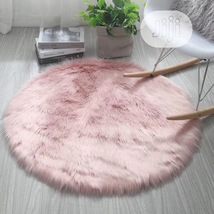 Round Furry Rugs (3 x 3&
