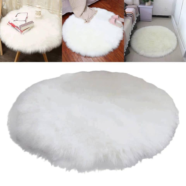 Round Furry Rugs (3 x 3&