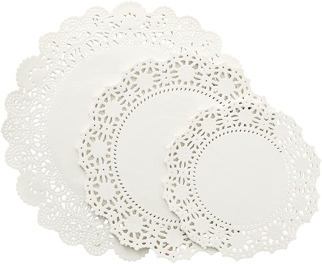 Round Lace Paper Doilies Matts (Pack of 5) | kitchen item | Waseeh Pakistan