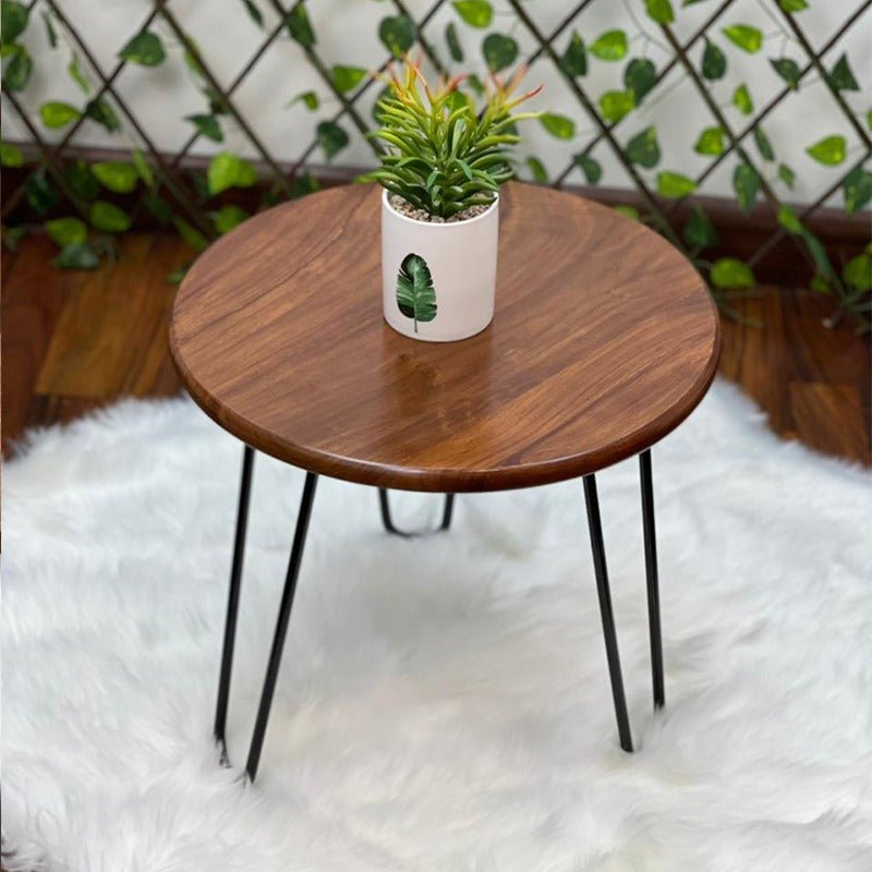 Round Sterling Bedroom Lounge Living Drawing Room Tables (Shisham Wood) | Furniture | Waseeh Pakistan