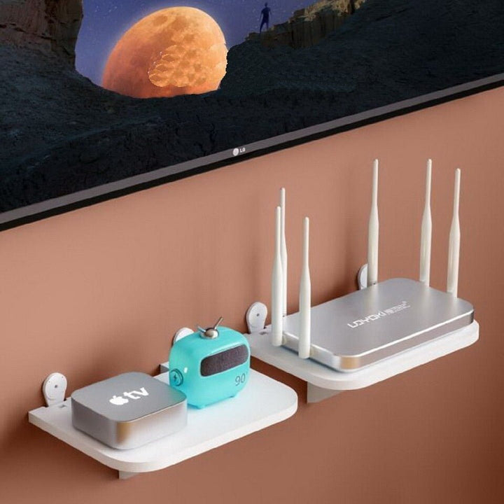 Router Wifi Organizer Floating Shelve Decor | Not Sale FB | Waseeh Pakistan