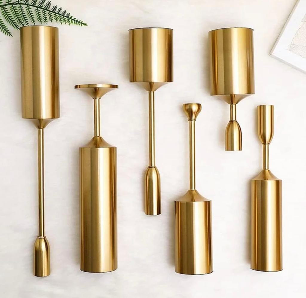 Royal Style Candle Holder (set of 6) | Not Sale FB | Waseeh Pakistan