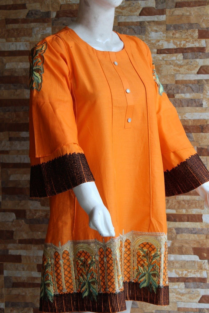 Royale Blue - Yellow - Orange - Lawn Fabric - Ladies | Fashion Point | Waseeh Pakistan