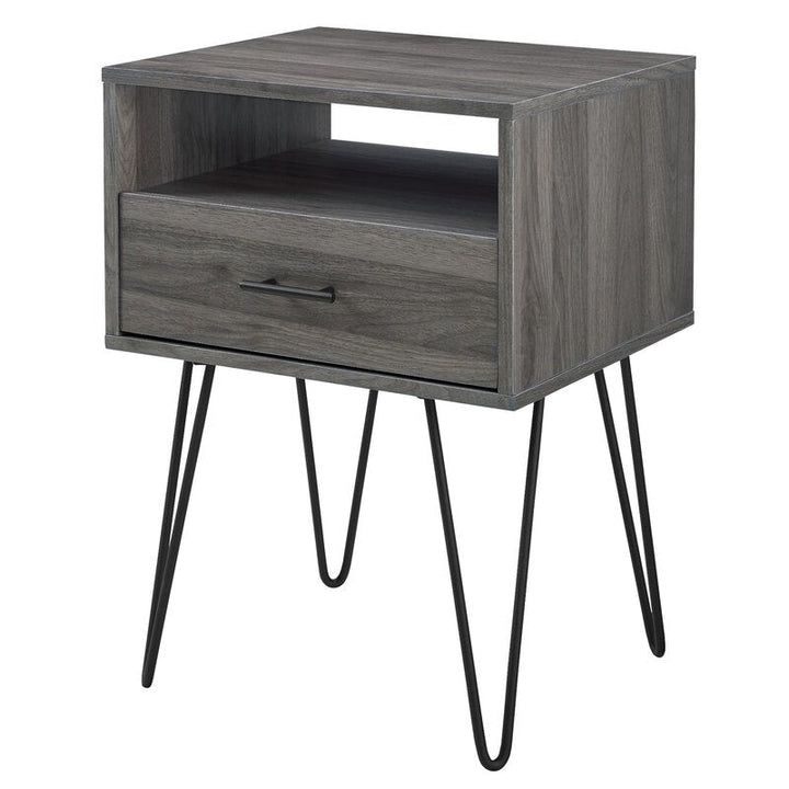 Rustic Living Lounge Coffee Center Side Hairpin Side Table (Greyish Cloud) | Furniture | Waseeh Pakistan