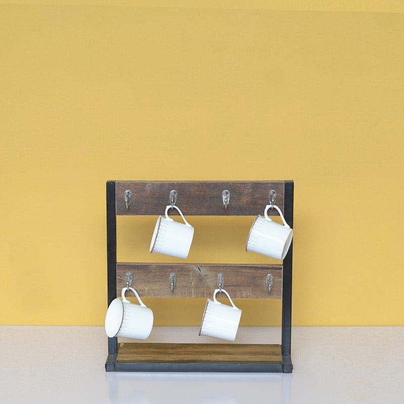 Rustic Tea Cup Organizer Rack | Not Sale FB | Waseeh Pakistan