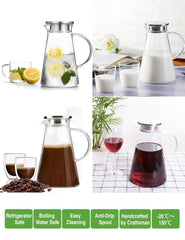 Sparkling Glass Pitcher - waseeh.com