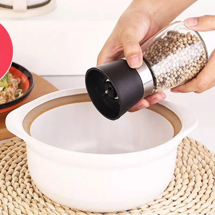 Salt and Pepper Glass Mills | kitchen item | Waseeh Pakistan