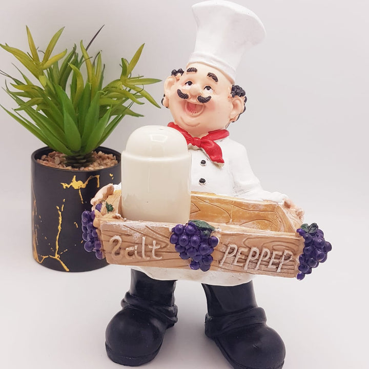 Salt &amp; Pepper ("Chef Holding Tray Style") | kitchen item | Waseeh Pakistan