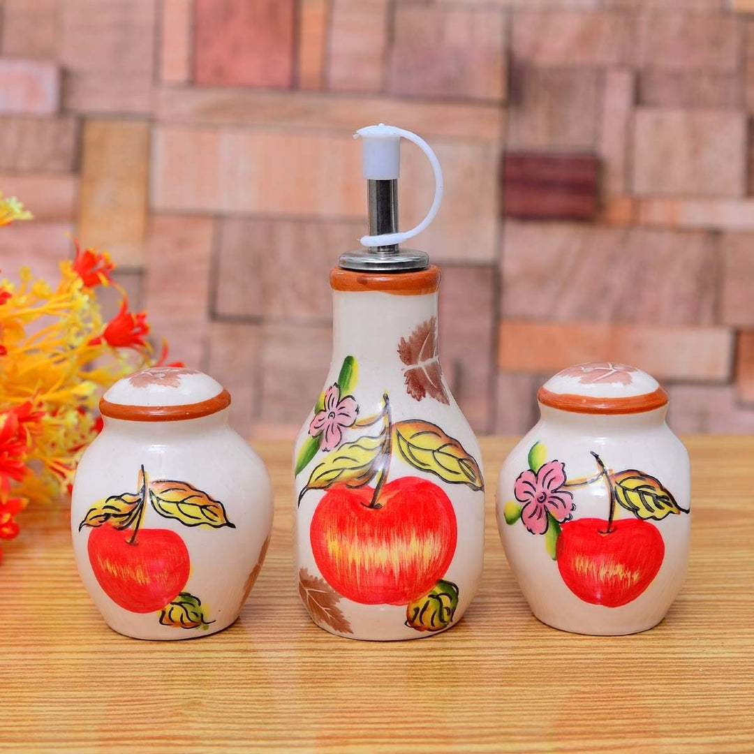 Salt Pepper Sauce Set (3 Pieces) | kitchen item | Waseeh Pakistan