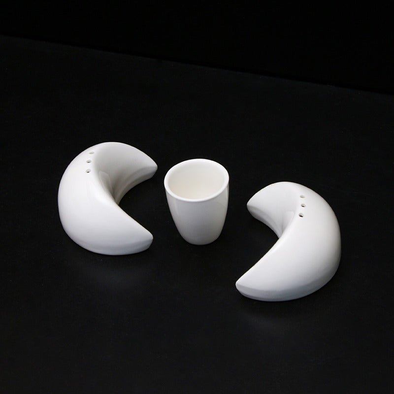 Salt pepper &amp; Sauce Set "Half Moon Style" | kitchen item | Waseeh Pakistan