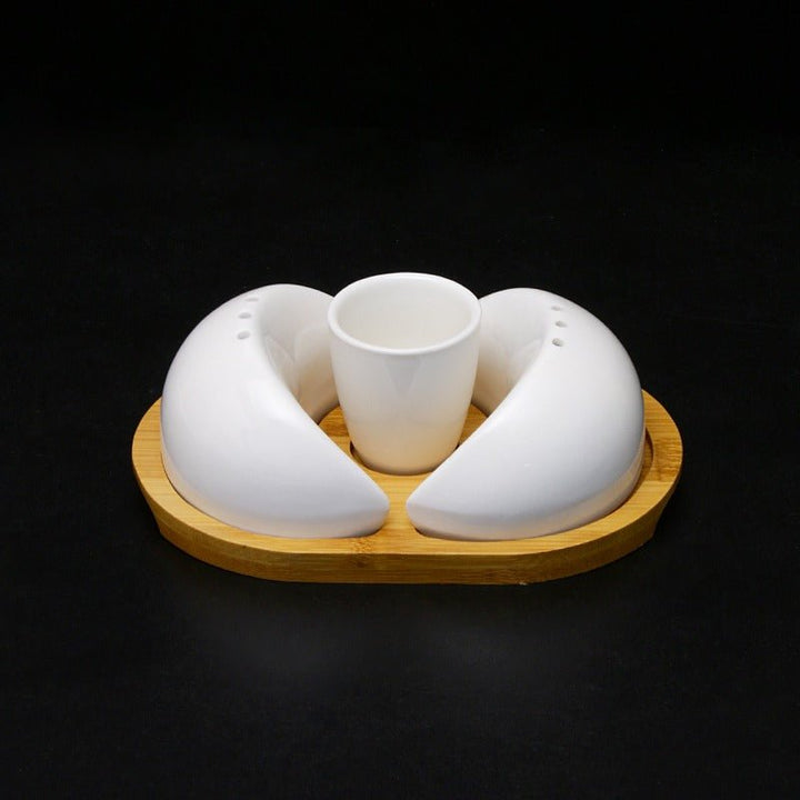 Salt pepper &amp; Sauce Set "Half Moon Style" | kitchen item | Waseeh Pakistan