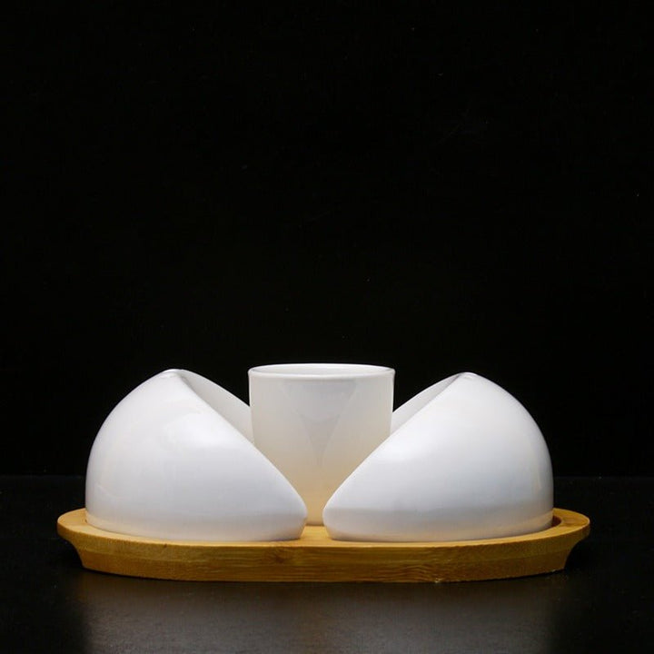 Salt pepper &amp; Sauce Set "Half Moon Style" | kitchen item | Waseeh Pakistan