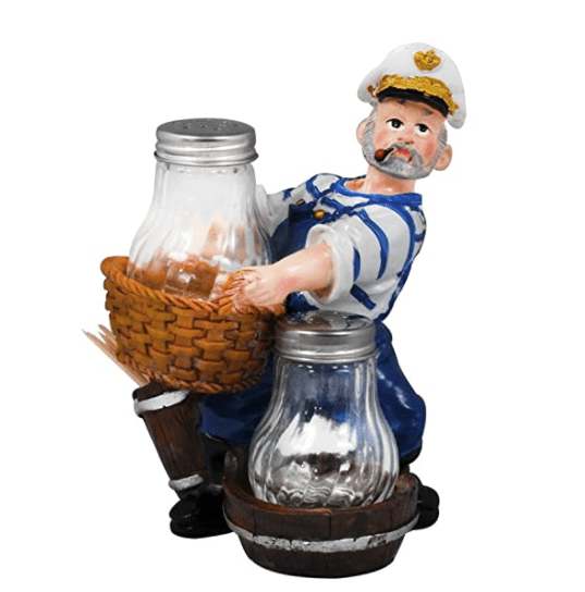 Salt &amp; Pepper Set ("Sailor on the Roll" Style) | kitchen item | Waseeh Pakistan