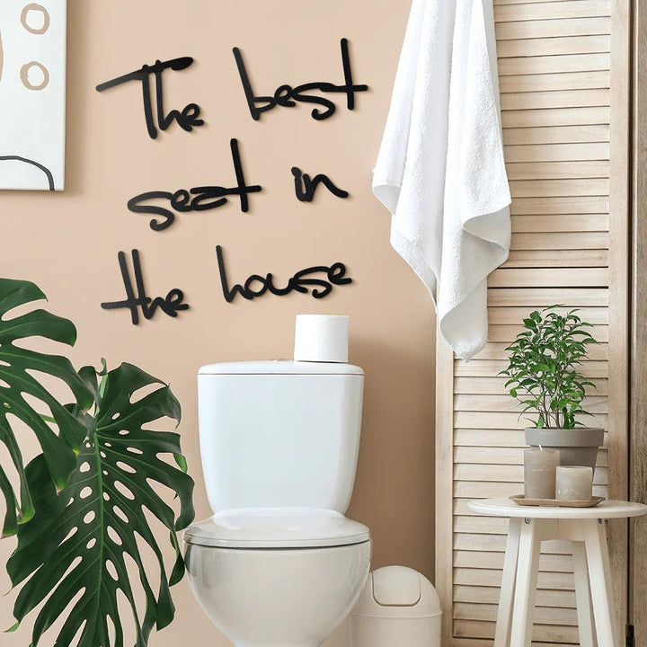 Sardonic Bathroom Wall Hanging Caption Decor | Home Décor | Waseeh Pakistan