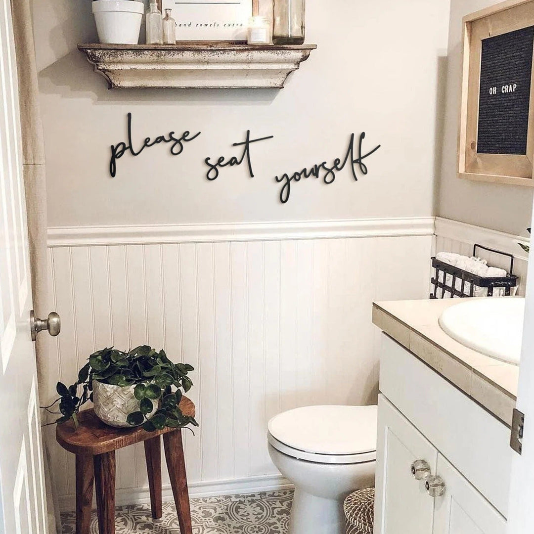 Sardonic Bathroom Wall Hanging Caption Decor | Home Décor | Waseeh Pakistan