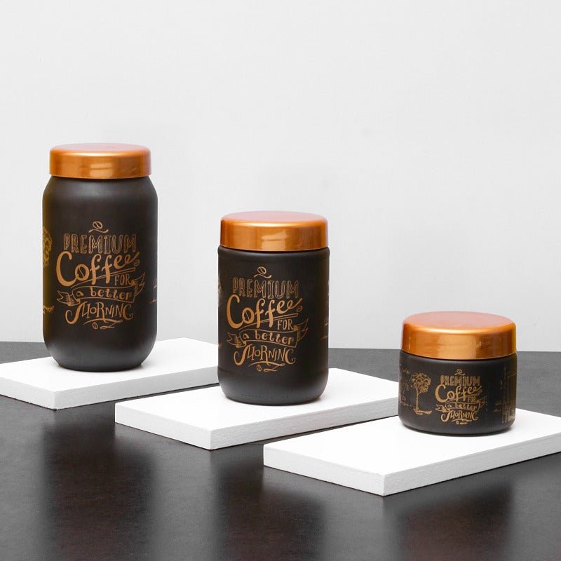 Sarina Coffee Jar (Set of 3) | kitchen item | Waseeh Pakistan