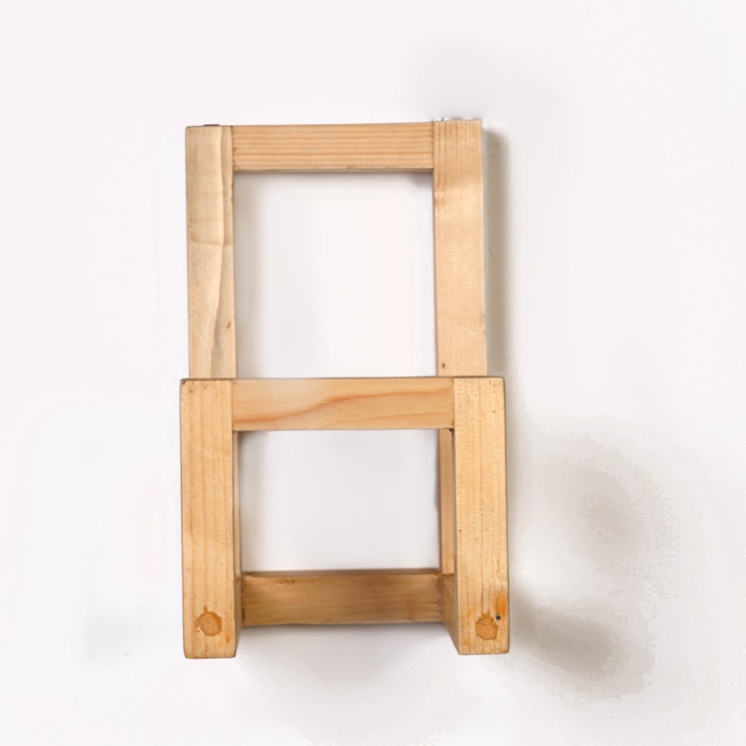 Serpentine Solid Wood Book Organzier Floating Shelve Decor | Not Sale FB | Waseeh Pakistan