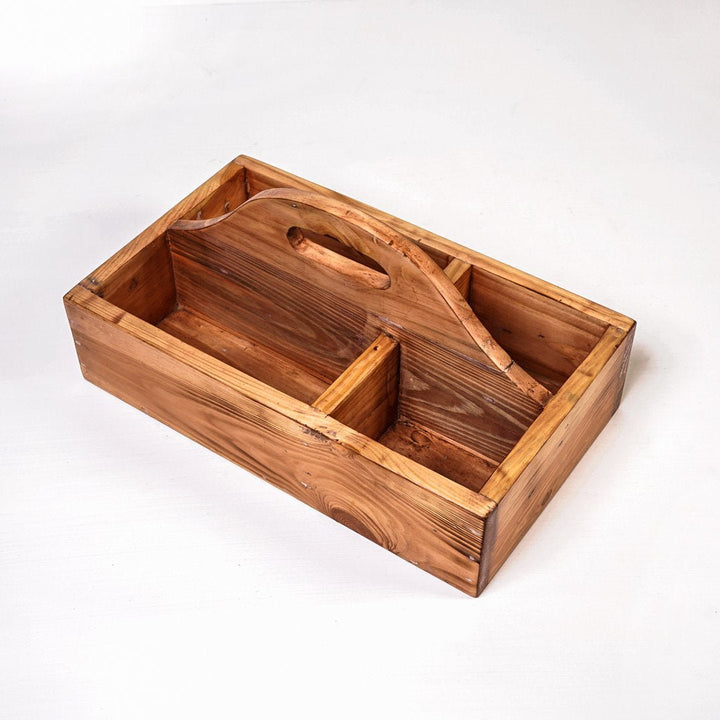 Serviette Solid Wood Cutlery Tray Container | Furniture | Waseeh Pakistan