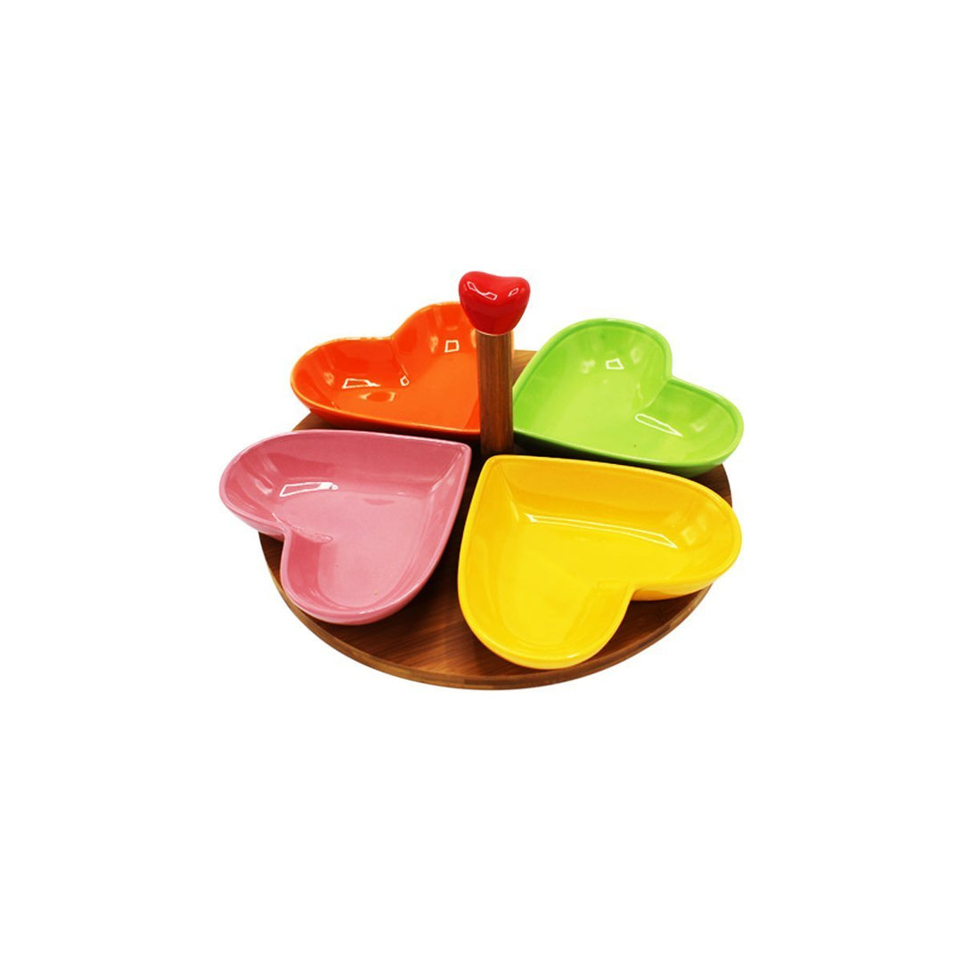 Set of 4 Bowls with Bamboo Handle | kitchen item | Waseeh Pakistan