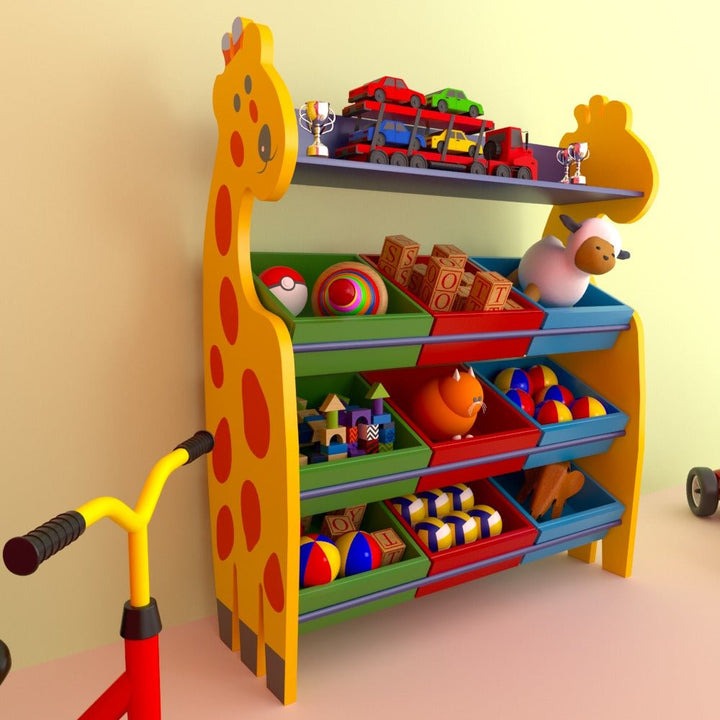 Shady Giraffe Kids Toy Bookcase Organizer Rack | Furniture | Waseeh Pakistan