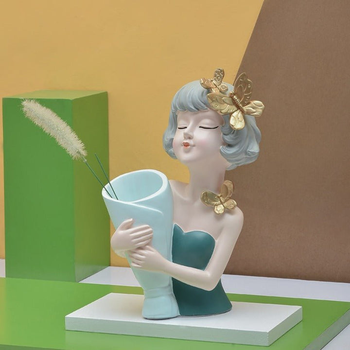 Short Hairy Bucket Girl | Home Décor | Waseeh Pakistan