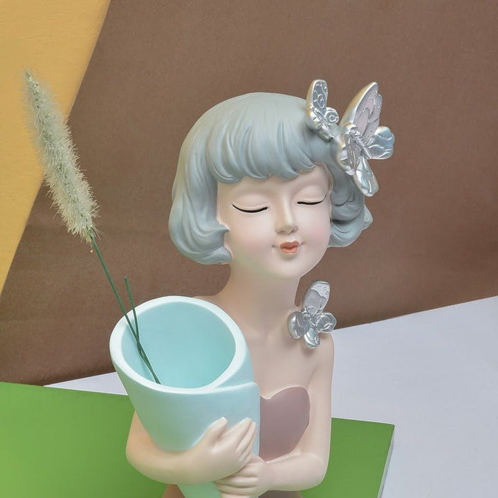 Short Hairy Bucket Girl | Home Décor | Waseeh Pakistan