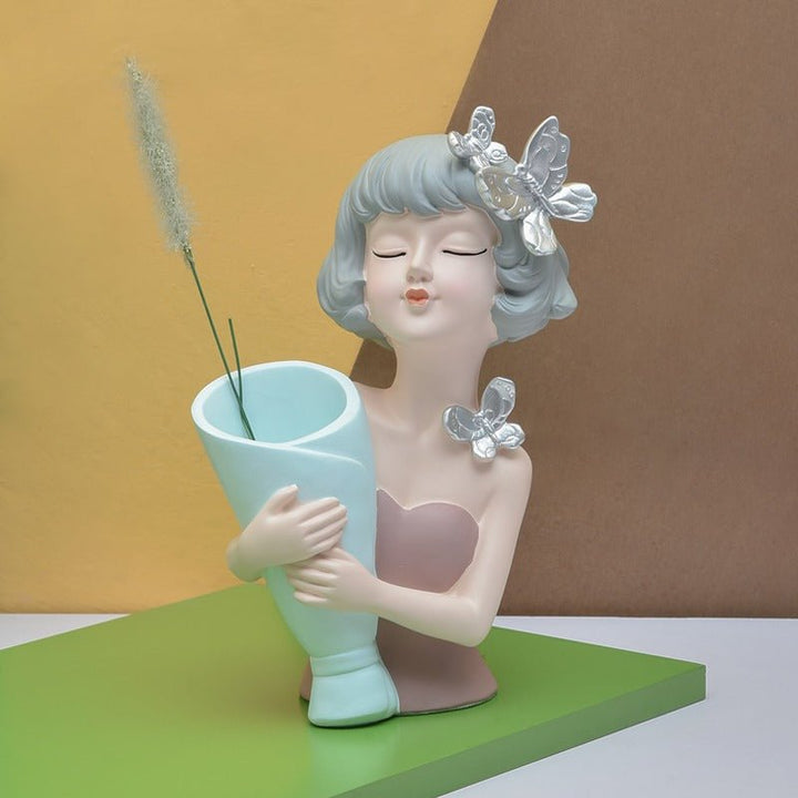 Short Hairy Bucket Girl | Home Décor | Waseeh Pakistan
