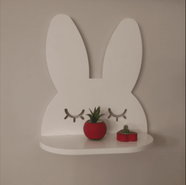 Shy Rabbit Girls Kids Bedroom Floating Organizer Shelve Decor | Furniture | Waseeh Pakistan
