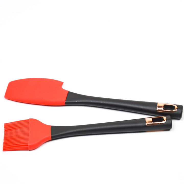 Silicon spatula and brush set | kitchen item | Waseeh Pakistan