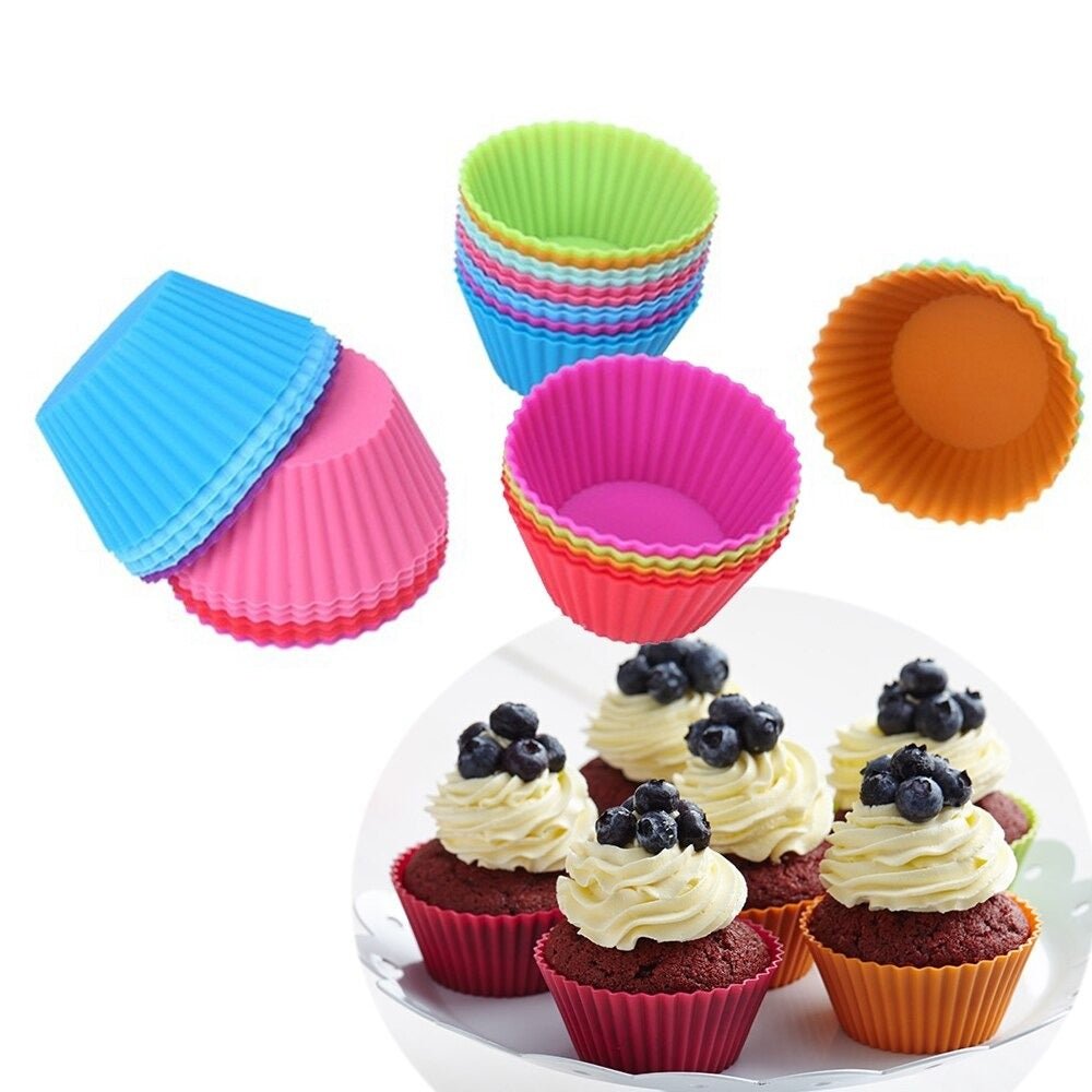 Silicone Cup Cake Mold (4 Shapes) | kitchen item | Waseeh Pakistan