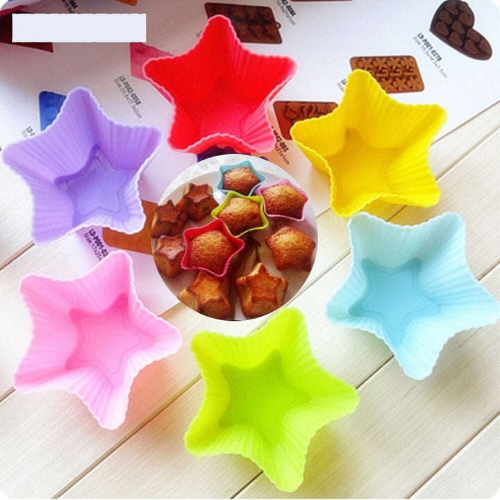 Silicone Cup Cake Mold (4 Shapes) | kitchen item | Waseeh Pakistan