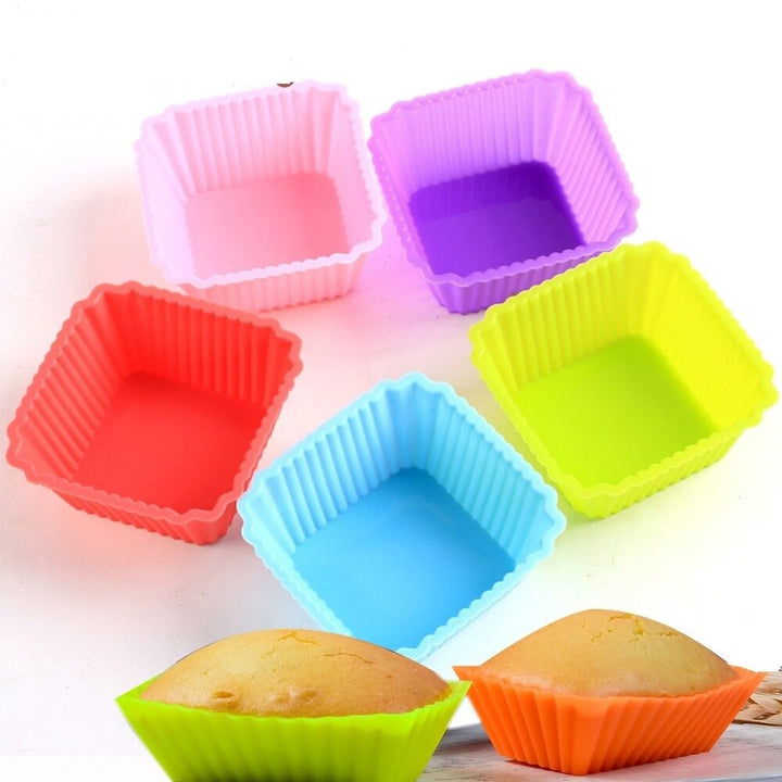 Silicone Cup Cake Mold (4 Shapes) | kitchen item | Waseeh Pakistan