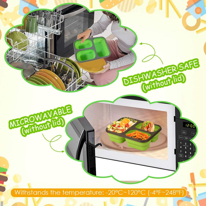 Silicone Foldable Lunchbox | kitchen item | Waseeh Pakistan
