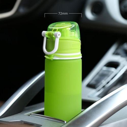 Silicone Foldable Sports Water Bottle - 750ML | kitchen item | Waseeh Pakistan