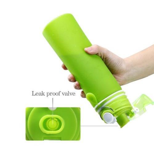 Silicone Foldable Sports Water Bottle - 750ML | kitchen item | Waseeh Pakistan