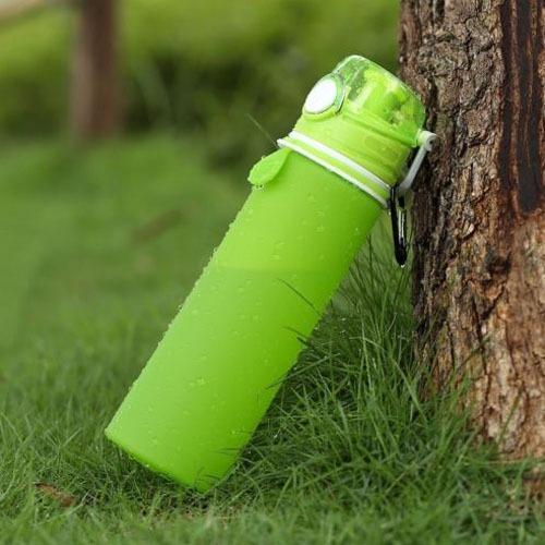 Silicone Foldable Sports Water Bottle - 750ML | kitchen item | Waseeh Pakistan