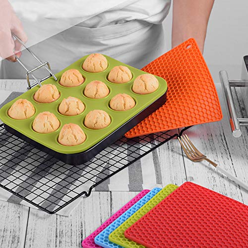 Silicone Heat Resistant Mats (Pack of 6) | kitchen item | Waseeh Pakistan